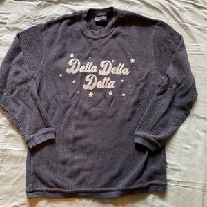 Tri Delta ribbed pullover